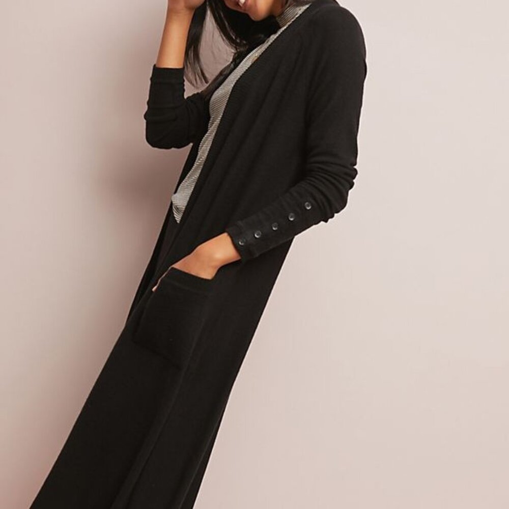 Three Dots for Anthropologie Susie Brushed Fleece Cardigan